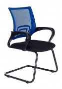 Кресло Бюрократ CH-695N-AV синий TW-05 сиденье черный TW-11 полозья металл черный