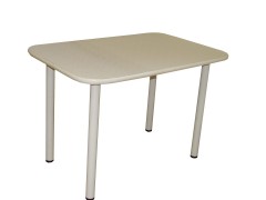 Стол обеденный (столешка пластик),опоры металлические